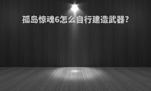 孤岛惊魂6怎么自行建造武器?