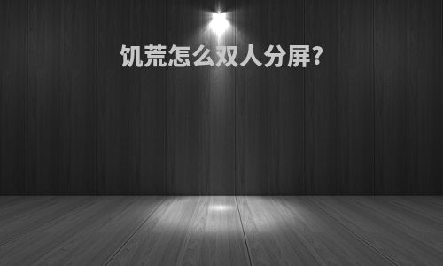 饥荒怎么双人分屏?