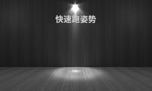 快速跑姿势