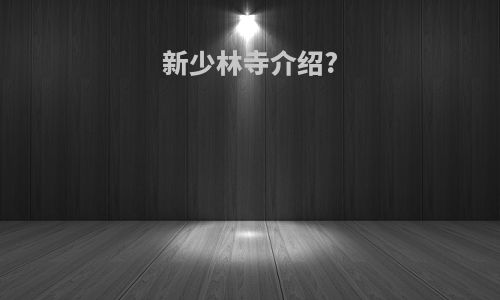 新少林寺介绍?