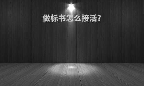 做标书怎么接活?