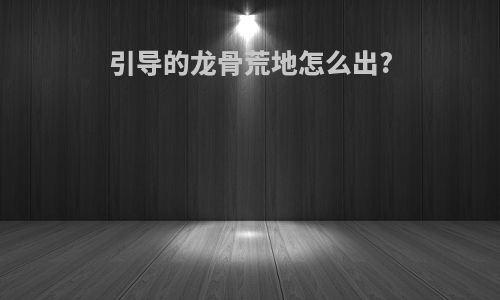 引导的龙骨荒地怎么出?
