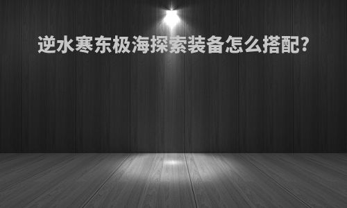 逆水寒东极海探索装备怎么搭配?