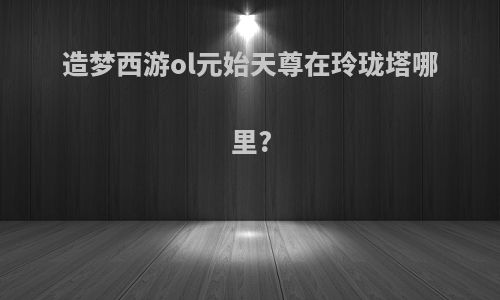 造梦西游ol元始天尊在玲珑塔哪里?