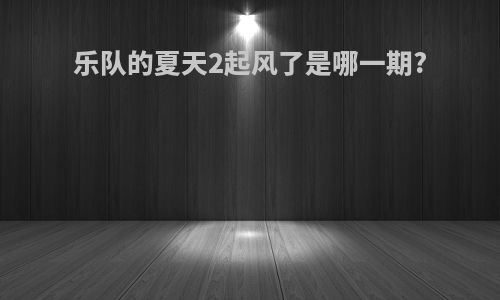 乐队的夏天2起风了是哪一期?