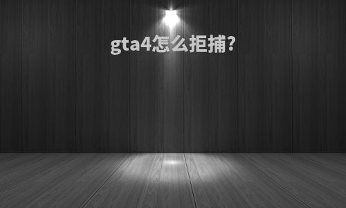 gta4怎么拒捕?