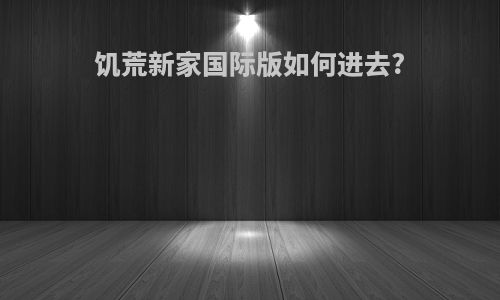 饥荒新家国际版如何进去?