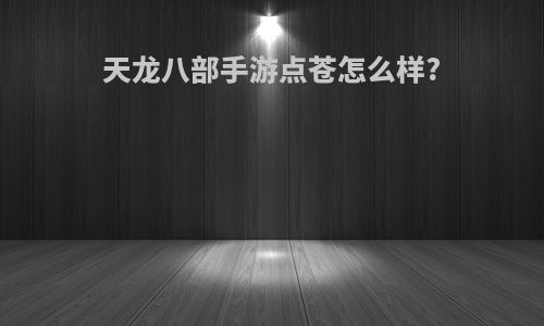 天龙八部手游点苍怎么样?