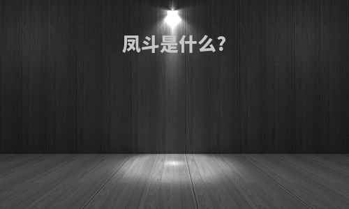 凤斗是什么?
