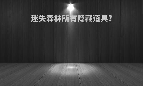 迷失森林所有隐藏道具?