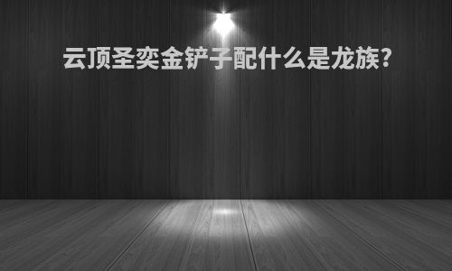 云顶圣奕金铲子配什么是龙族?