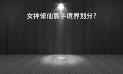 女神修仙高手境界划分?