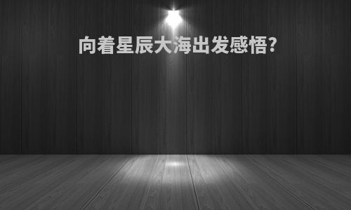 向着星辰大海出发感悟?