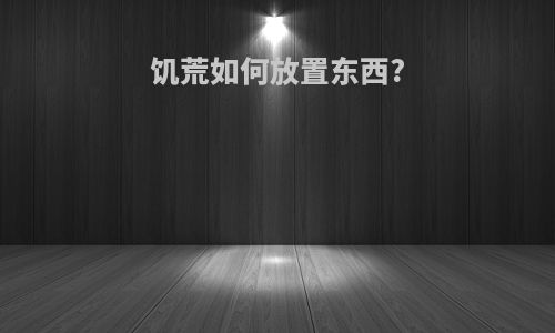 饥荒如何放置东西?