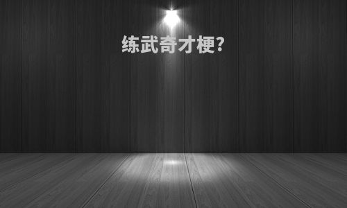 练武奇才梗?