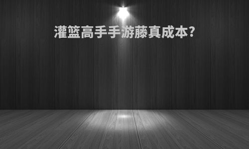 灌篮高手手游藤真成本?