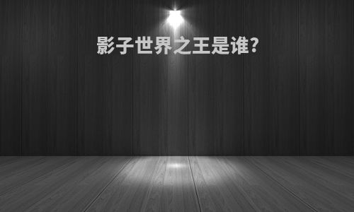 影子世界之王是谁?