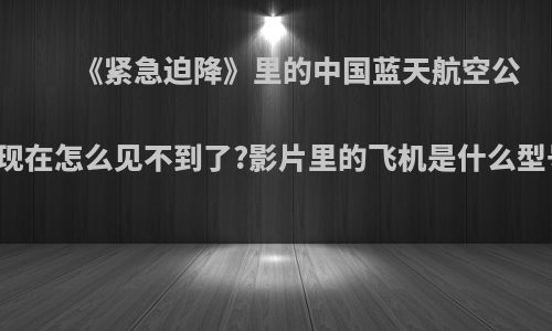 《紧急迫降》里的中国蓝天航空公司现在怎么见不到了?影片里的飞机是什么型号?