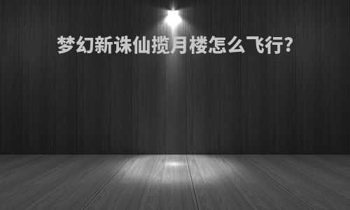梦幻新诛仙揽月楼怎么飞行?
