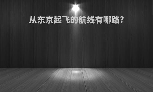 从东京起飞的航线有哪路?