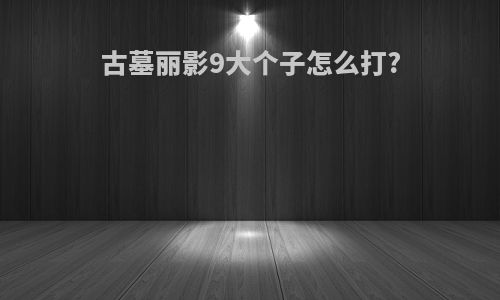 古墓丽影9大个子怎么打?