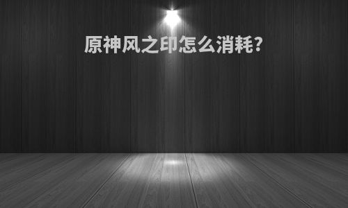 原神风之印怎么消耗?