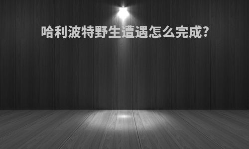 哈利波特野生遭遇怎么完成?