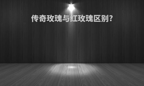 传奇玫瑰与红玫瑰区别?